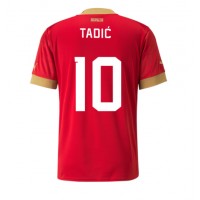 Serbien Dusan Tadic #10 Hemmatröja VM 2022 Korta ärmar